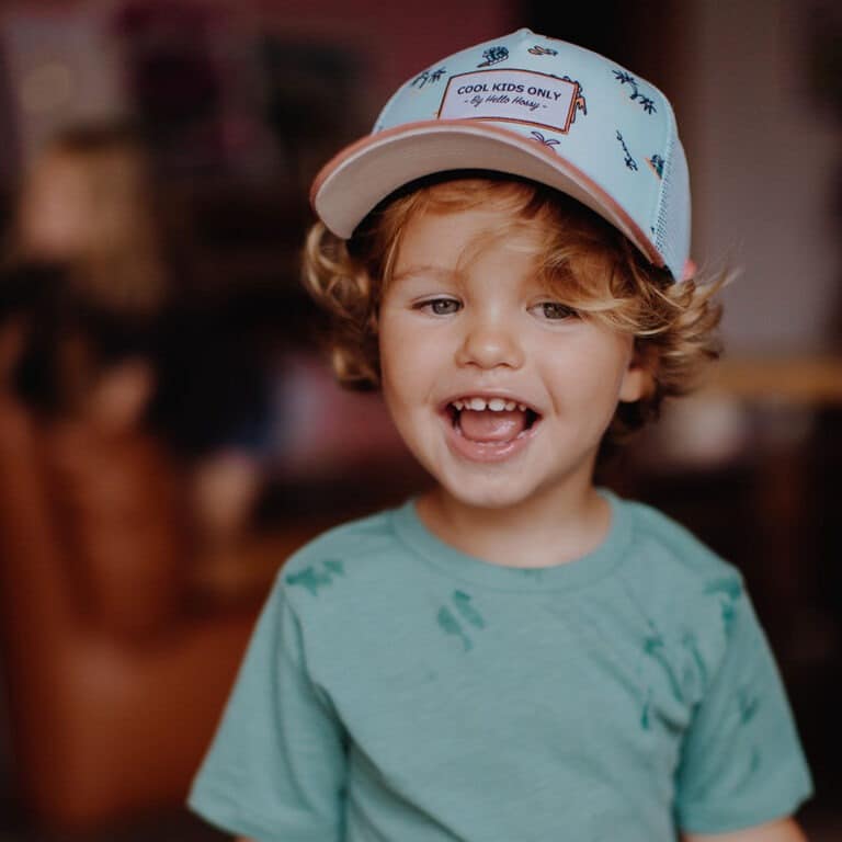 casquette trucker enfant blue island hello hossy