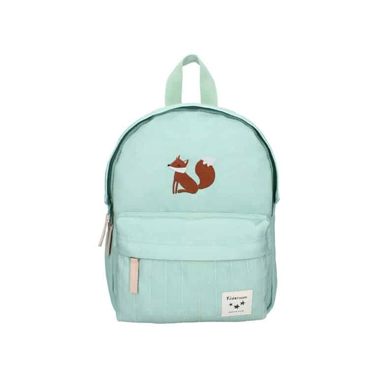 sac à dos broderie renard vert kidzroom