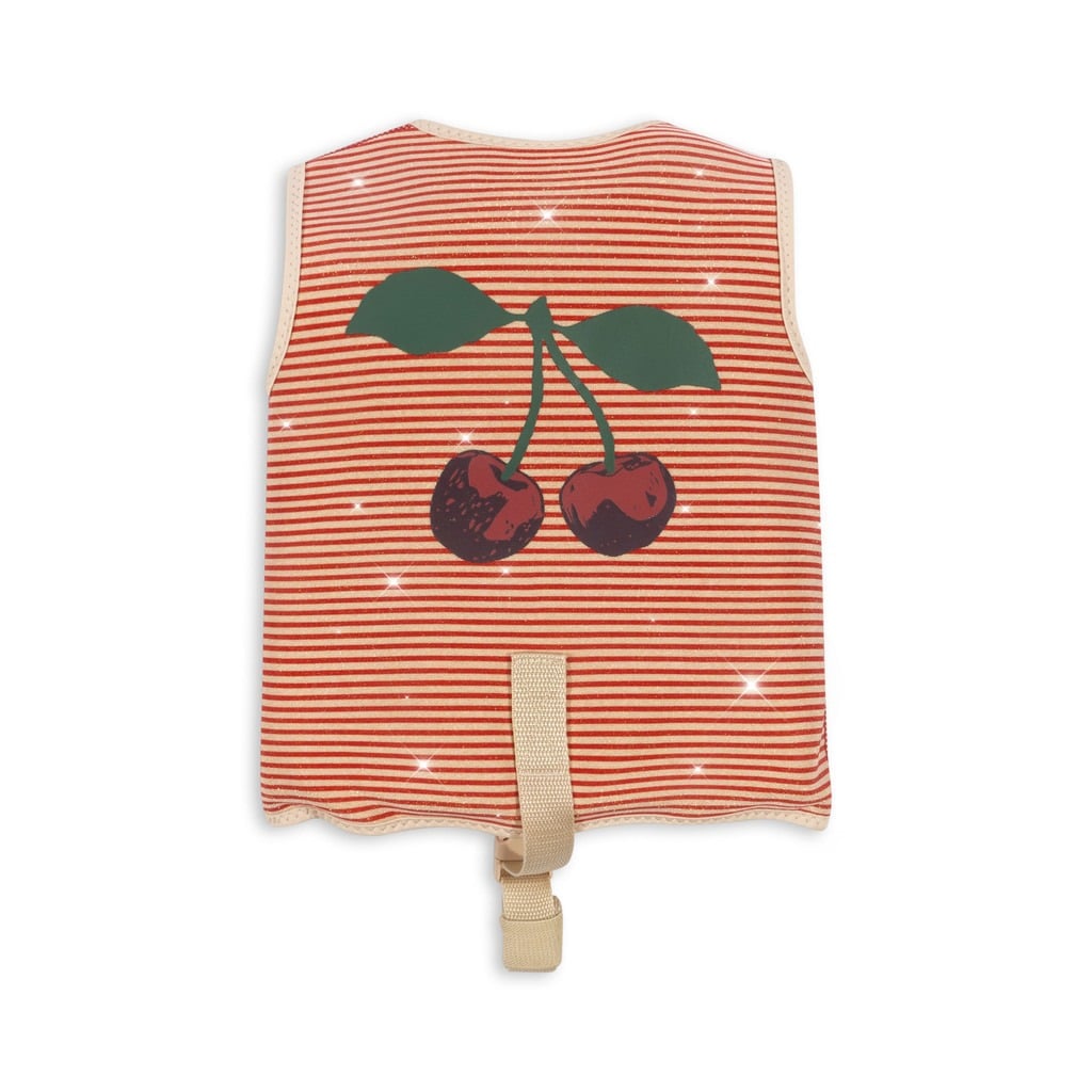 gilet natation glitter cerise vue de dos