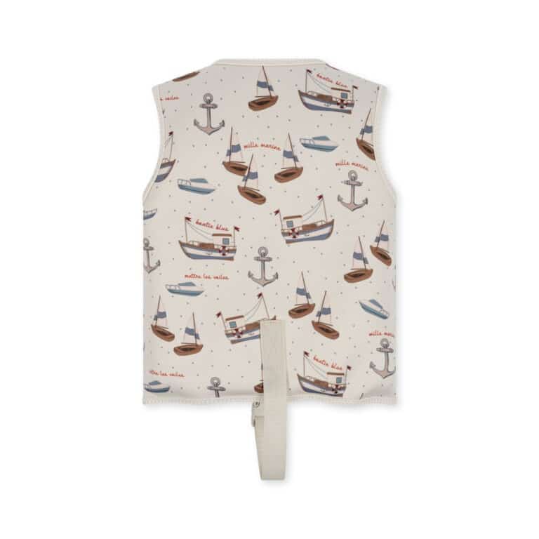 gilet natation marin vue de dos