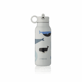 gourde baleines liewood fond blanc