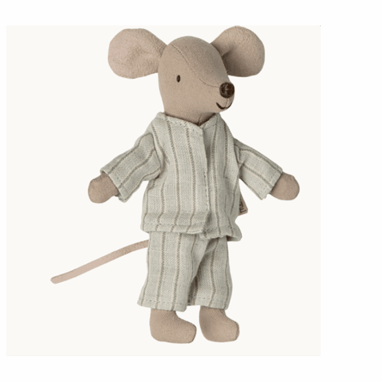 Souris Big Brother Dans Sa Boîte - Pyjama bleu - Maileg