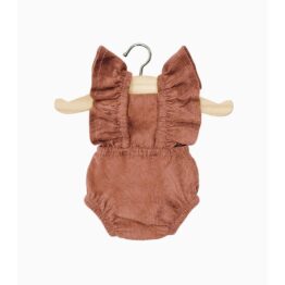 Barboteuse rétro lou milleraie marsala minikane