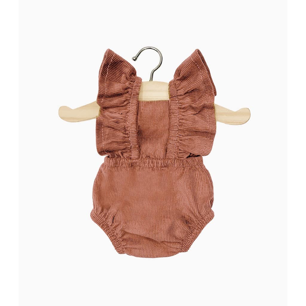 Barboteuse rétro lou milleraie marsala minikane