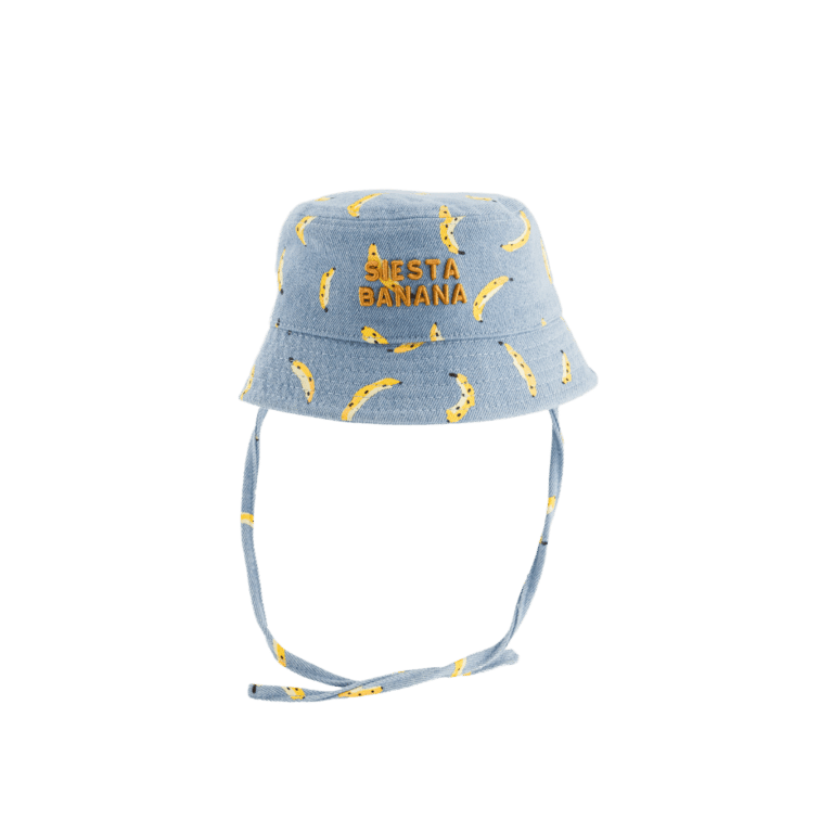 un bob "siesta banana" enfant Chamaye, vue de face sur fond blanc