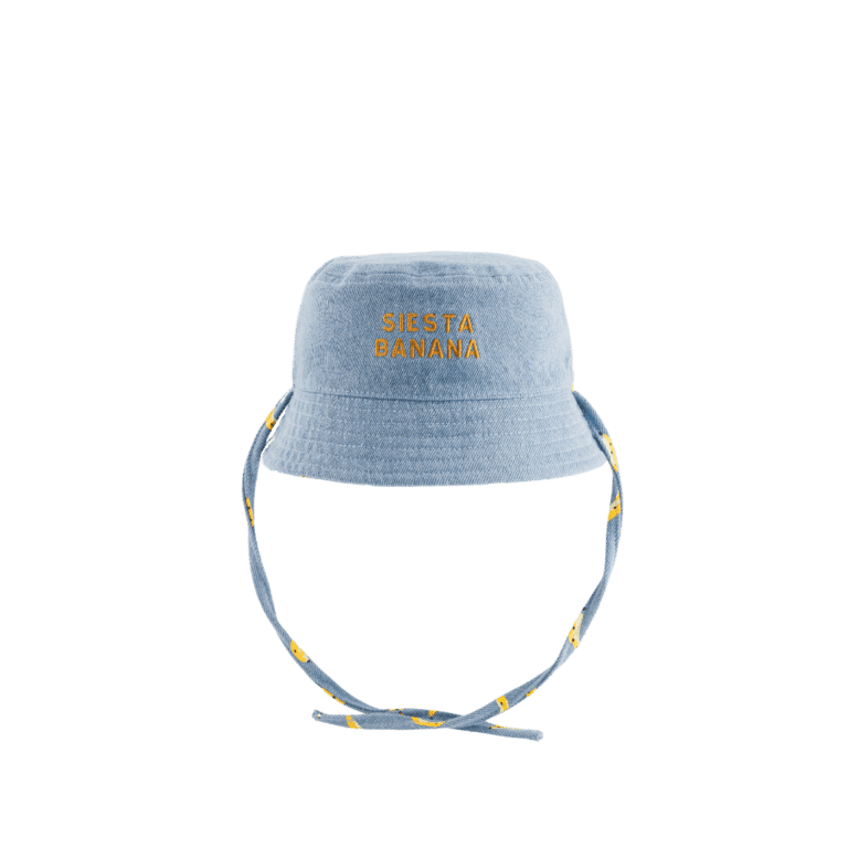 un bob "siesta banana" enfant Chamaye, vue de face sur fond blanc