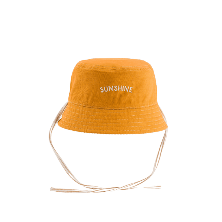 bob enfant sunshine chamaye côté jaune ocre uni sur fond blanc