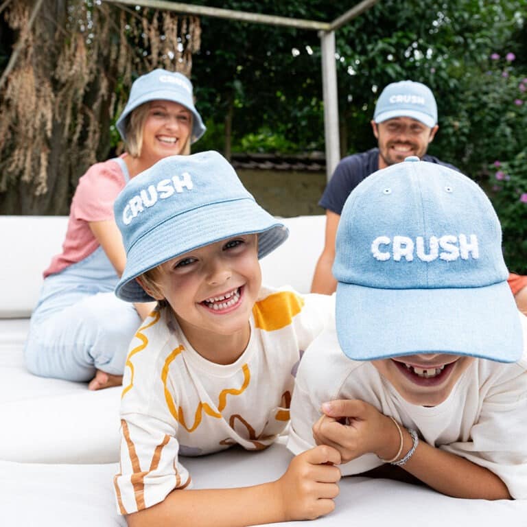 une casquette enfant "Crush" Chamaye, portée