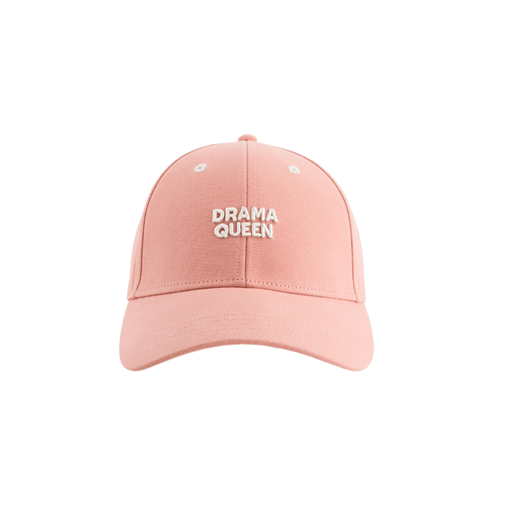 une casquette enfant "Drama Queen" Chamaye, vue de face sur fond blanc