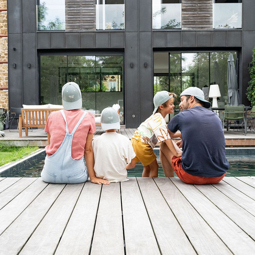 une casquette adulte "dream team" Chamaye, portée