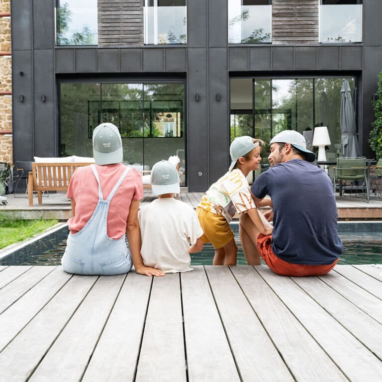 une casquette enfant "dream team" Chamaye, portée