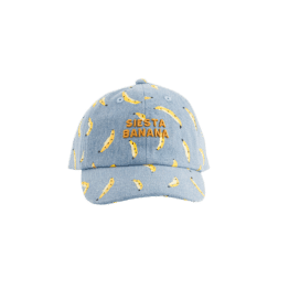 une casquette adulte "siesta banana" Chamaye, vue de face sur fond blanc