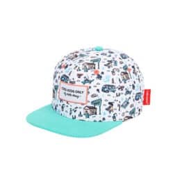 une casquette enfant hossegor Hello hossy, vue de face sur fond blanc