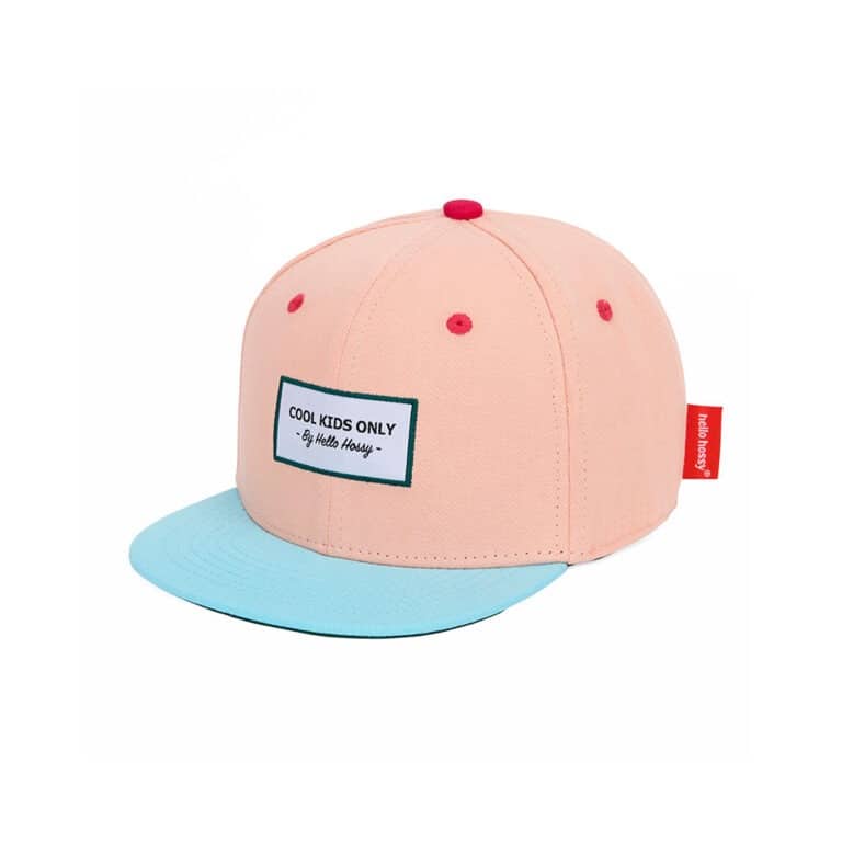 une casquette enfant mini jolly hello hossy, vue de face sur fond blanc