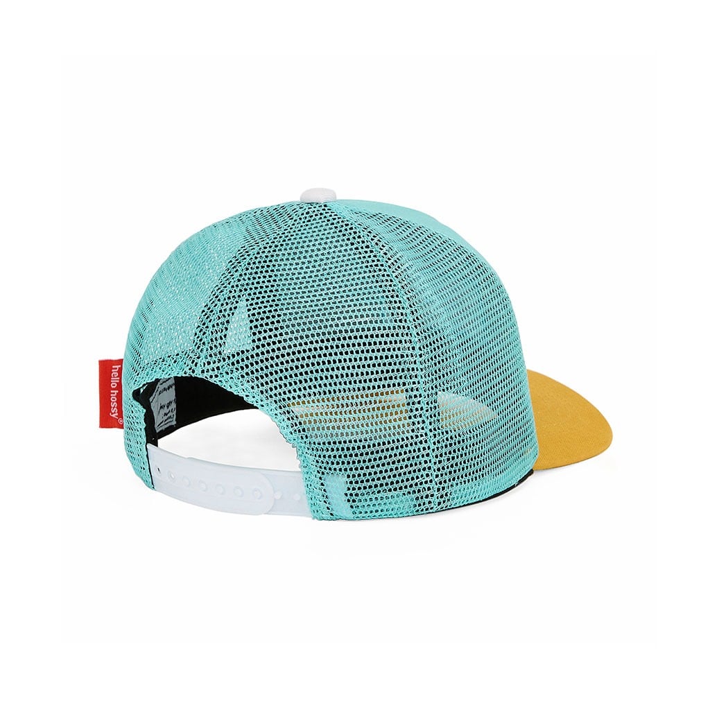 une casquette enfant mini agave Hello hossy, vue de derrière sur fond blanc