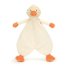 doudou plat canard jellycat vue de face