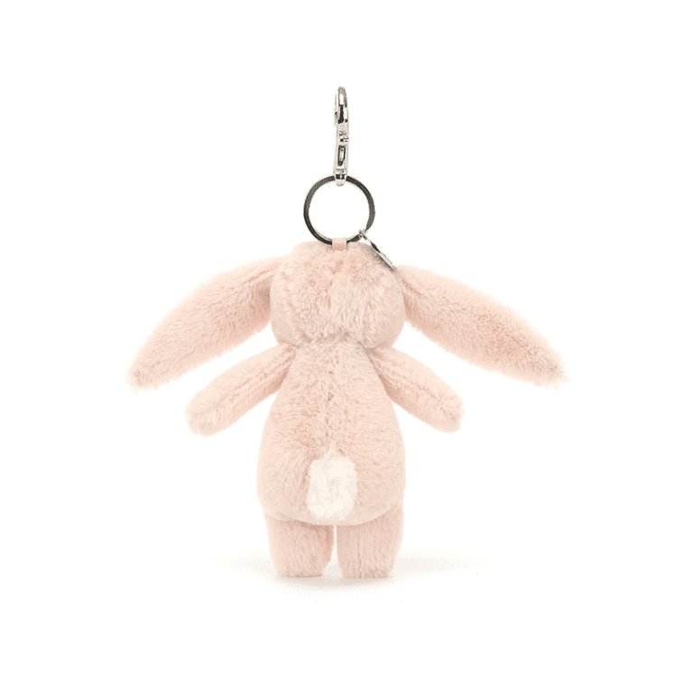 Porte clé lapin rose liberty