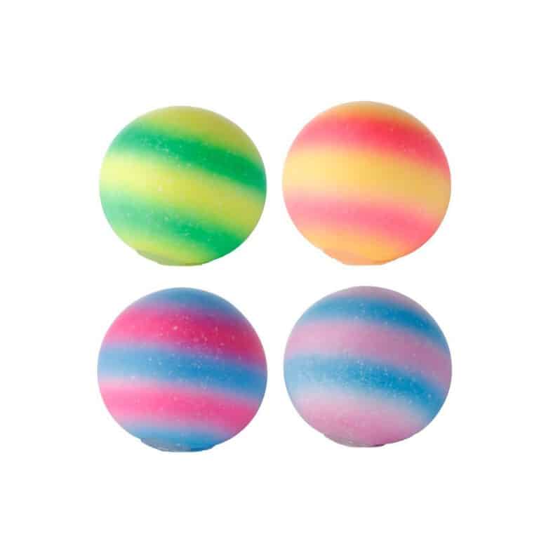 balle anti-stress galaxy, vue de face sur fond blanc