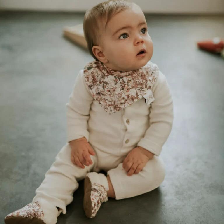 Bavoir bandana liberty wild flowers rien que des bêtises