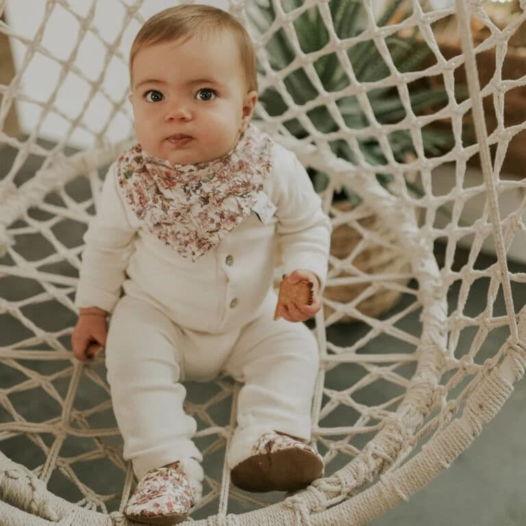 Bavoir bandana liberty wild flowers rien que des bêtises