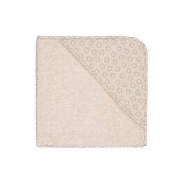 Cape de bain coeur pointillé rose in april