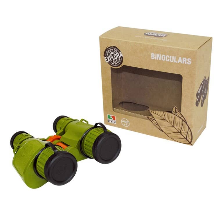 jumelles vertes bass&bass avec boîte sur fond blanc