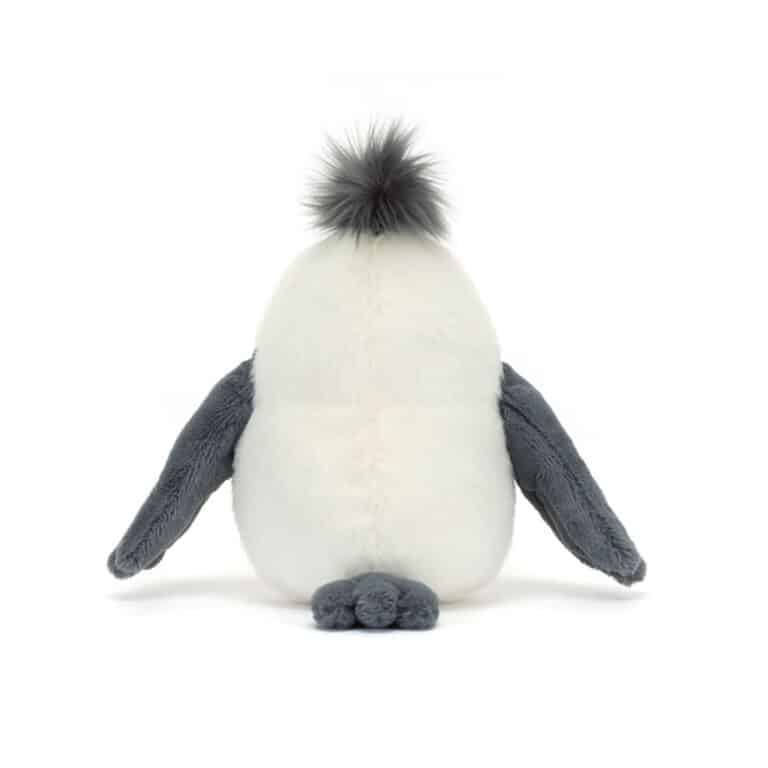 doudou chip la mouette jellycat vue de derrière sur fond blanc