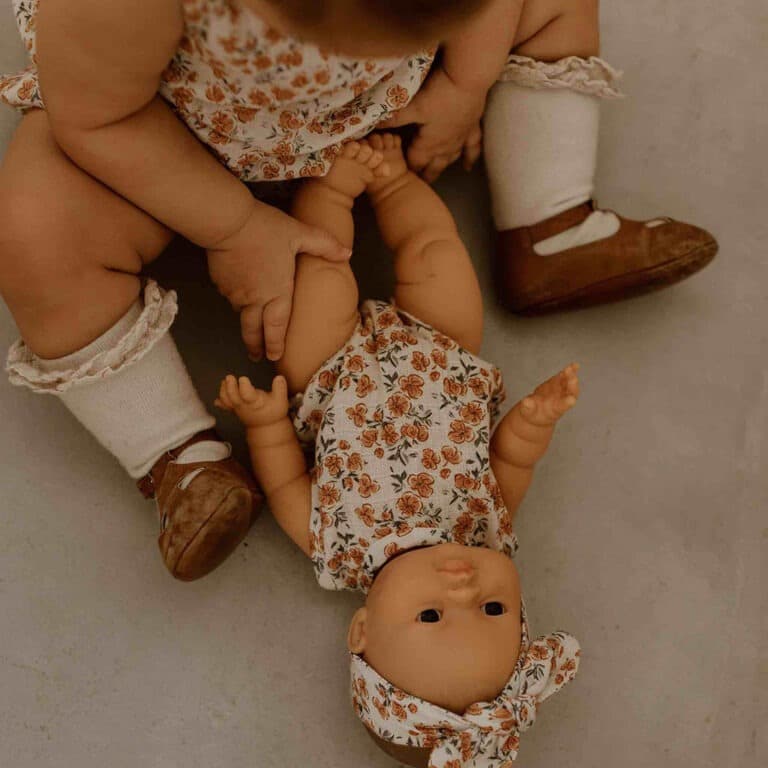 Barboteuse et bandeau pour poupée bonjour little