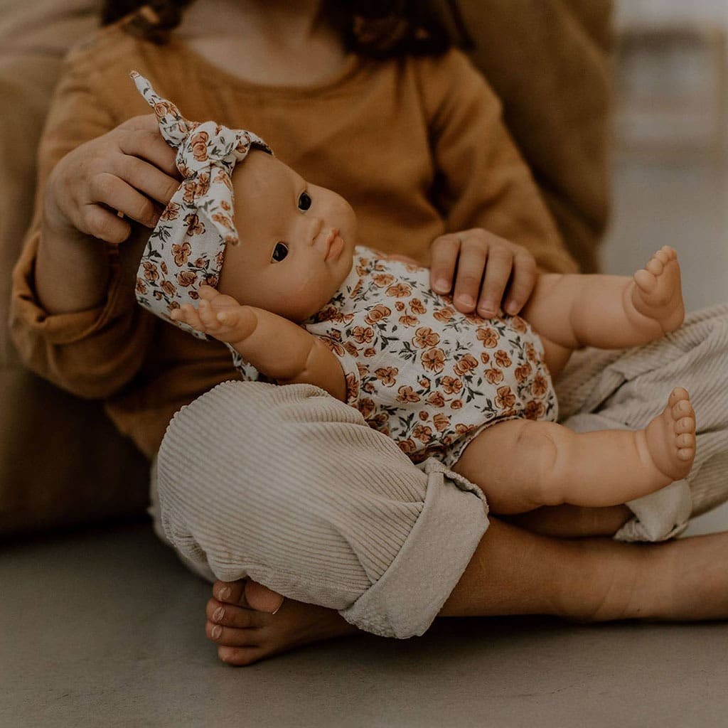 Barboteuse et bandeau pour poupée bonjour little