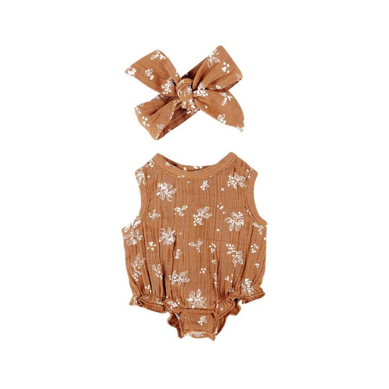 Barboteuse et bandeau pour poupée bonjour little