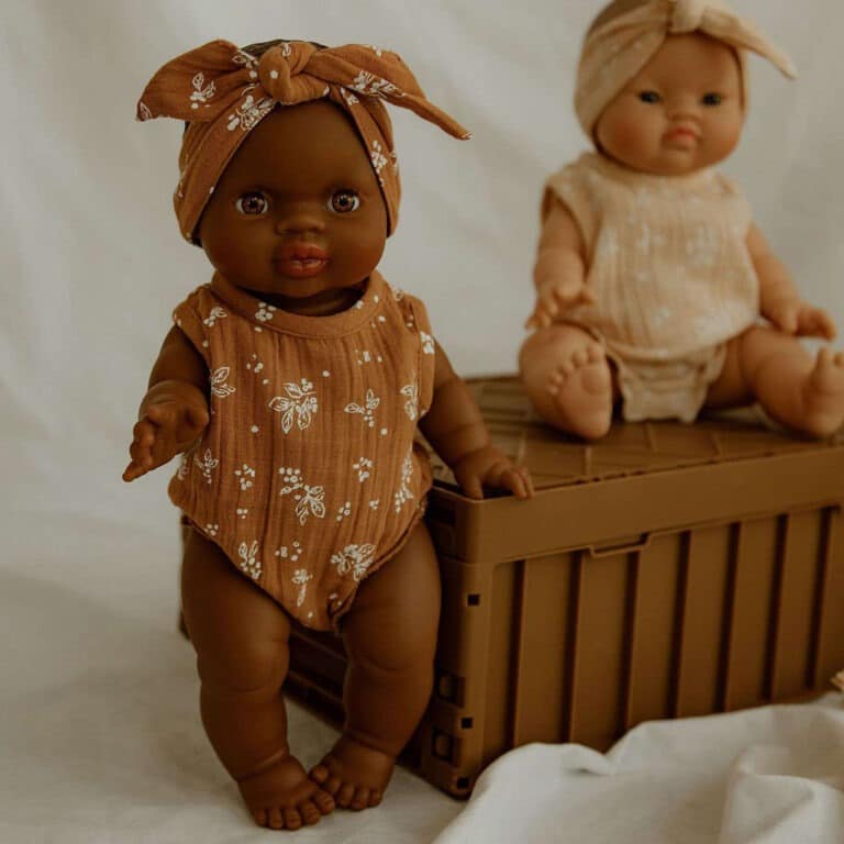 Barboteuse et bandeau pour poupée bonjour little