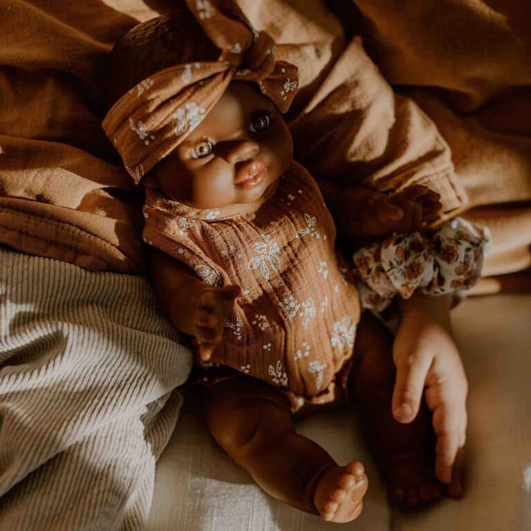 Barboteuse et bandeau pour poupée bonjour little