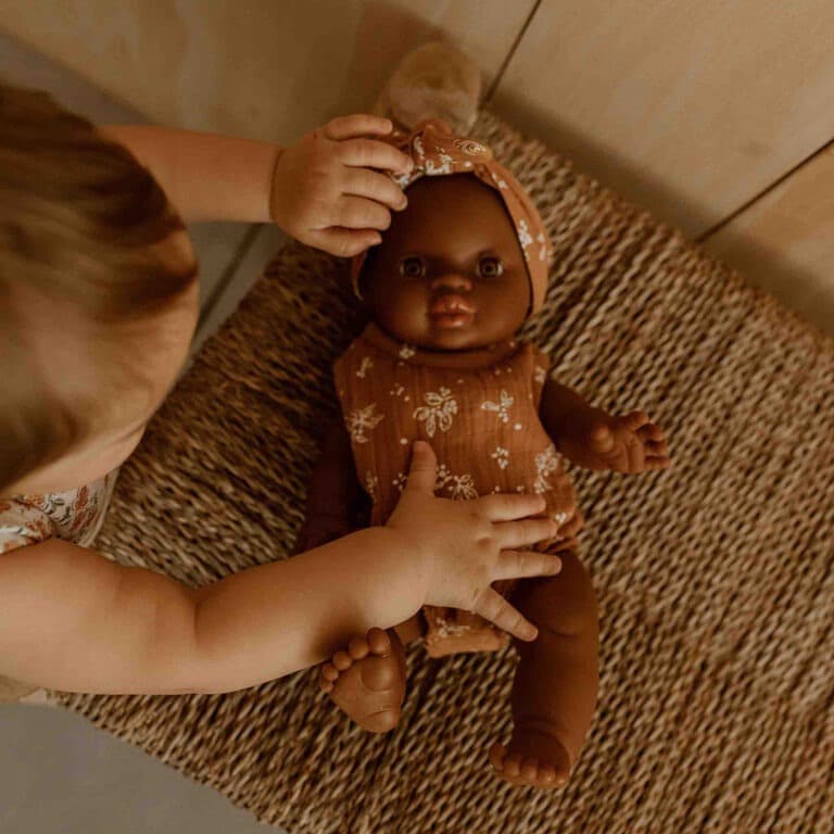 Barboteuse et bandeau pour poupée bonjour little