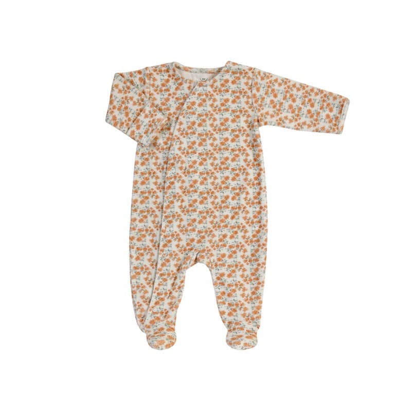 Pyjama en velours californian poppy bonjour little