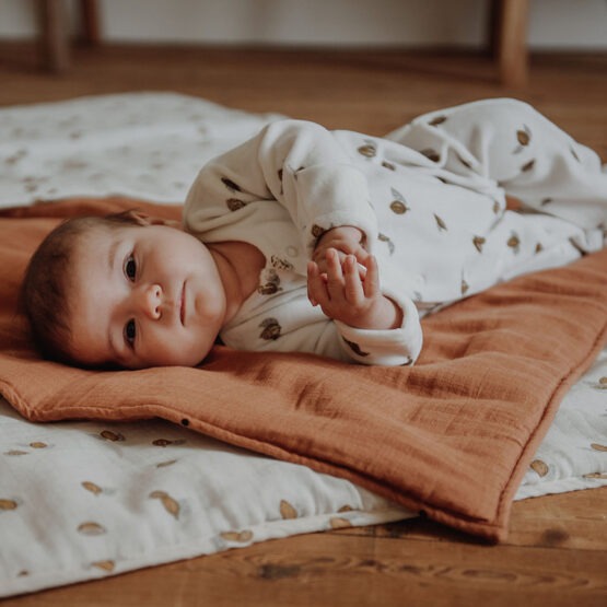pyjama en velours avec pieds bébé tonka