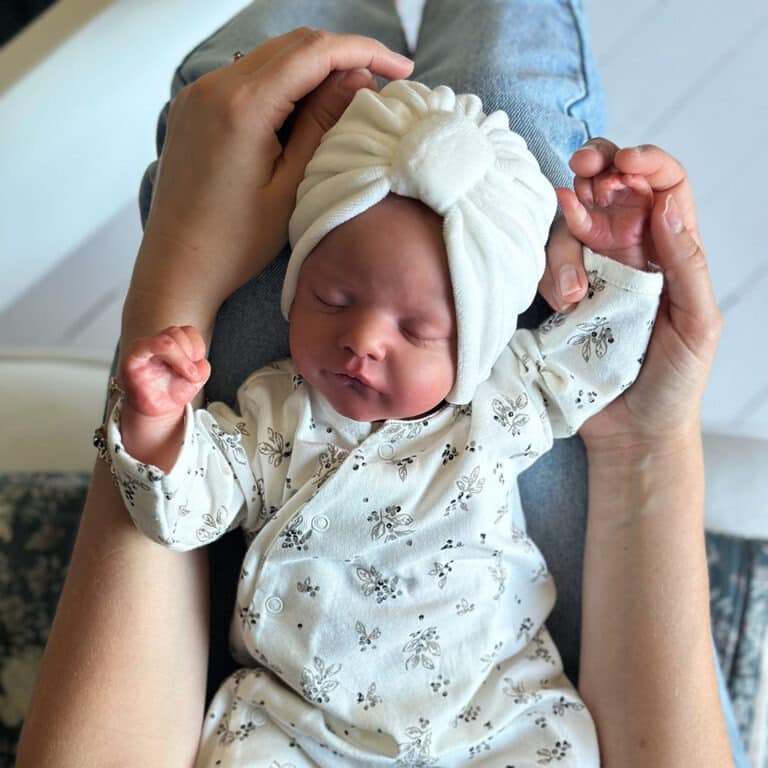 Turban en velours crème bonjour little