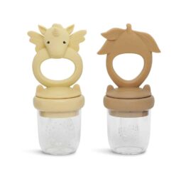 grignoteuses licorne jaune et citron amande konges-slojd sur fond blanc