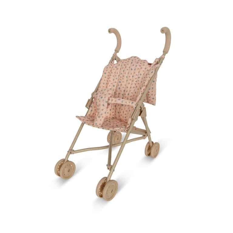 Poussette petites fleurs pour poupée konges slojd