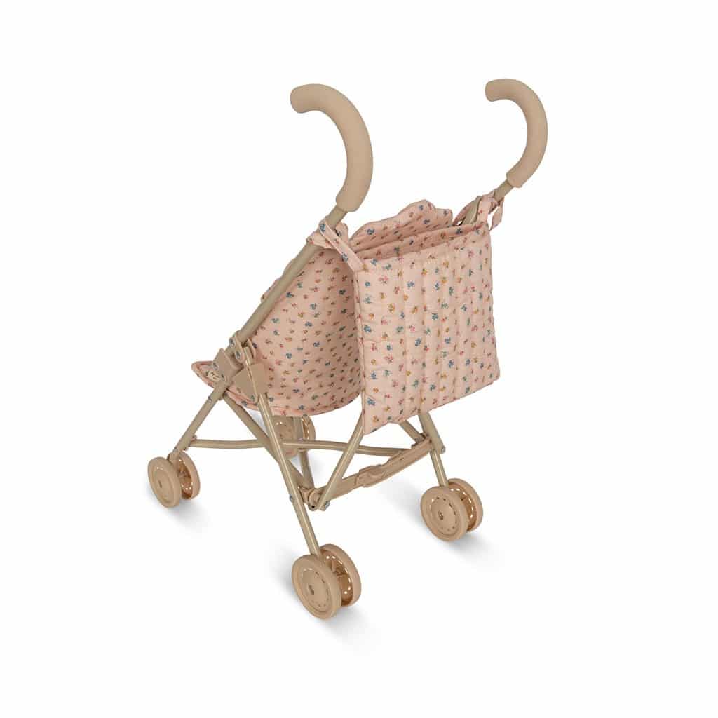 Poussette petites fleurs pour poupée konges slojd