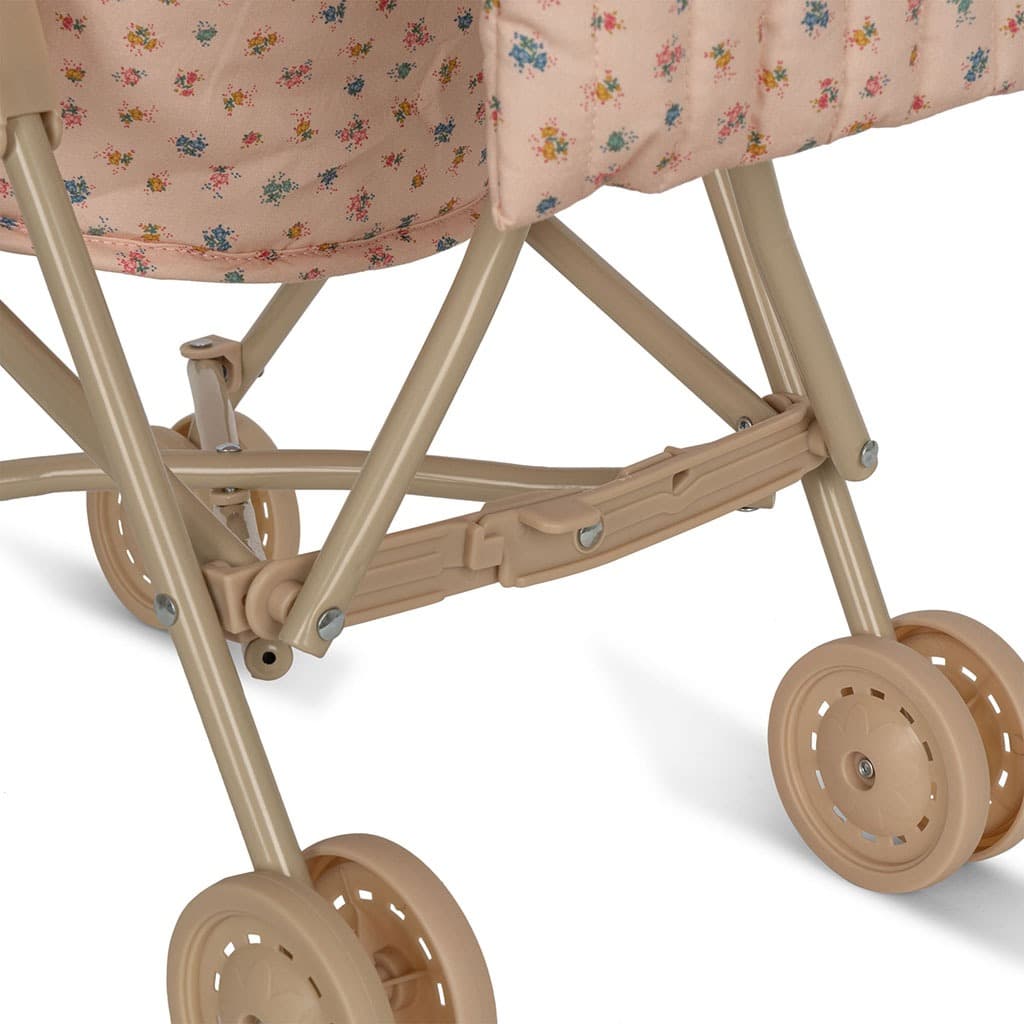 Poussette petites fleurs pour poupée konges slojd