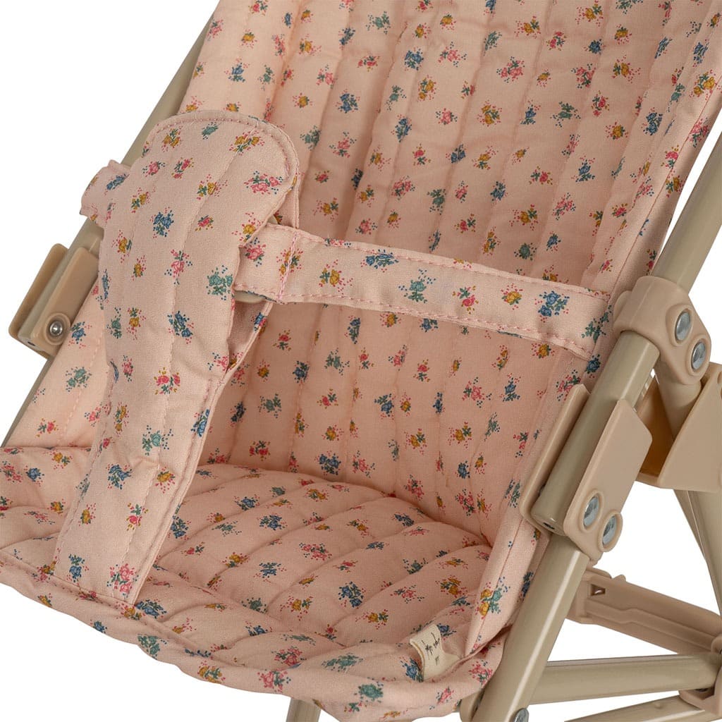 Poussette petites fleurs pour poupée konges slojd
