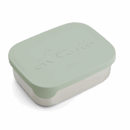 boîte à goûter arthur dino vert liewood sur fond blanc