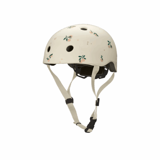 casque de vélo hilary pêches liewood sur fond blanc