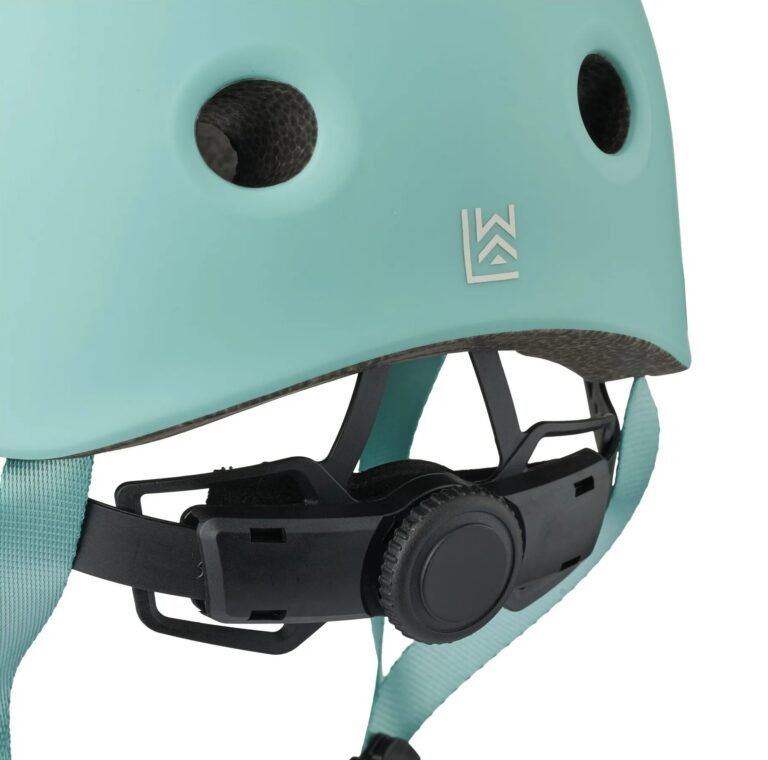 Casque De Vélo Hilary - Bleu Turquoise - Liewood, vue de dos sur fond blanc