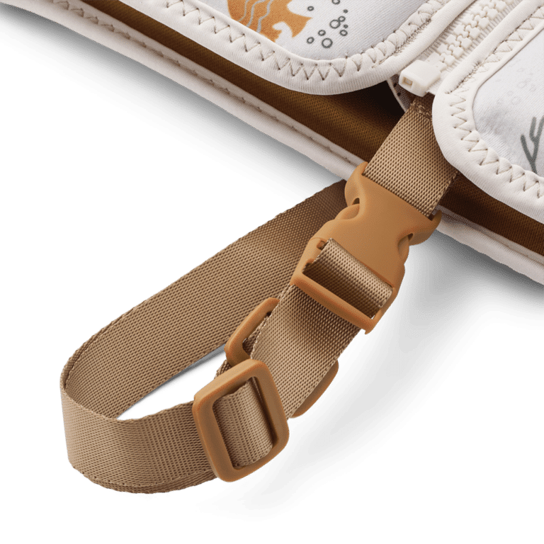 gilet de natation animaux marins liewood détail sangle