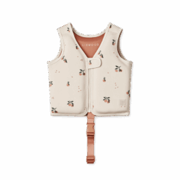 gilet de natation pêches liewood sur fond blanc