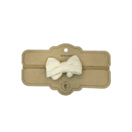 Petit bandeau noeud vanille bébé mrs ertha