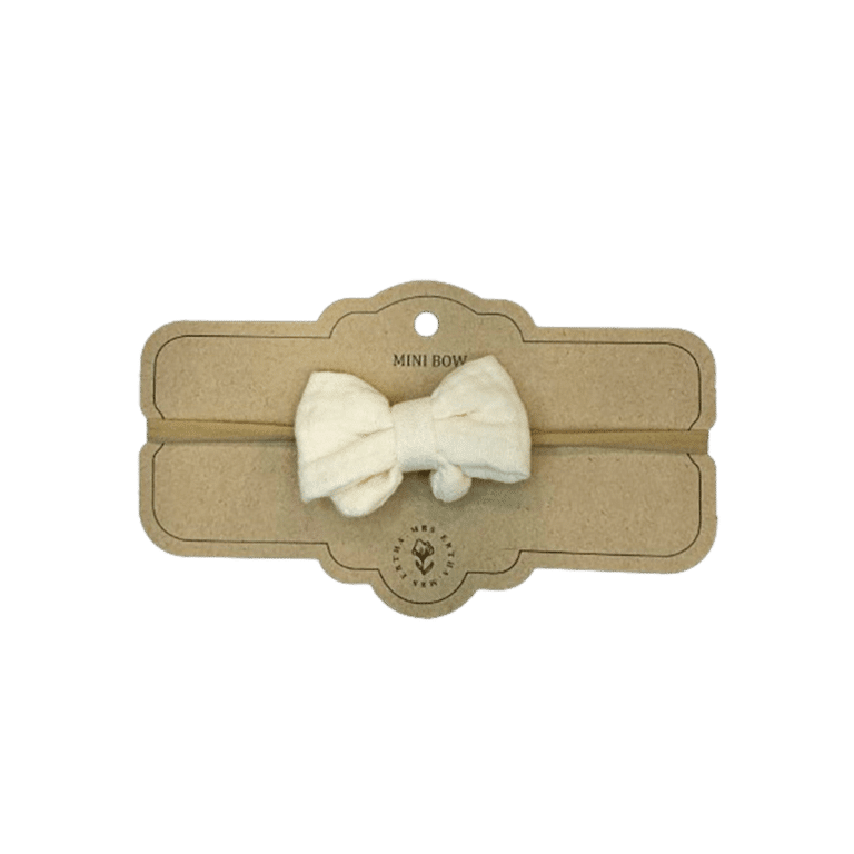 Petit bandeau noeud vanille bébé mrs ertha