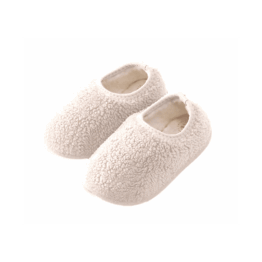 Chaussons en sherpa vanille mrs ertha