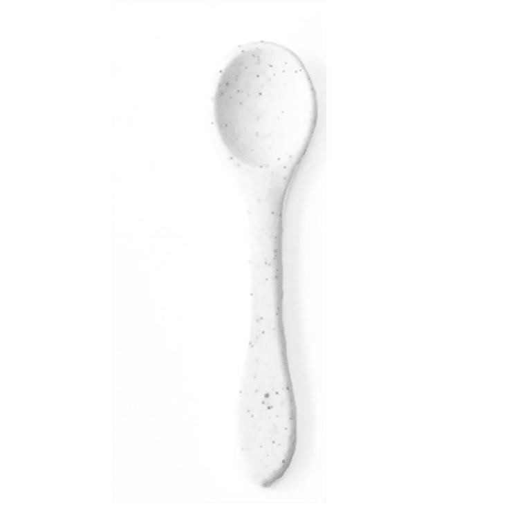 Cuillère en silicone écru moucheté mrs ertha